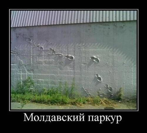 Демотиваторы-приколы: "Молдавский паркур" (14 фото)