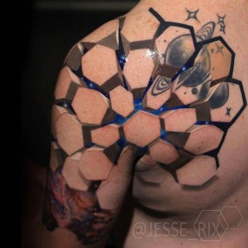 3D-татуировки от Джесси Рикса, поражающие воображение (26 фото) — 05.04.2024
