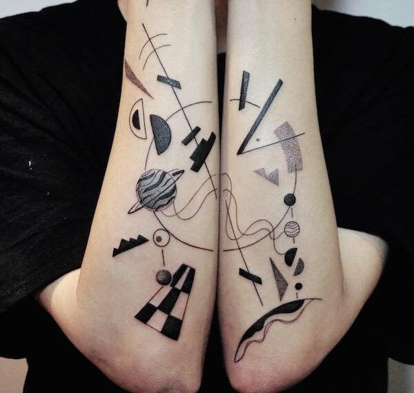 Split-татуювання, що складаються з двох частин