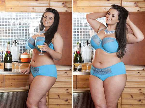 Зірка в бюстгальтері з пишним бюстом