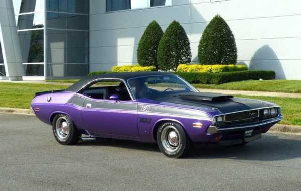 Відреставрований фіолетовий Dodge Challenger T/A 1970