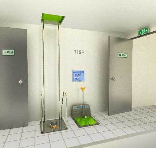 Незвичайна система для аварійної евакуації із будівель