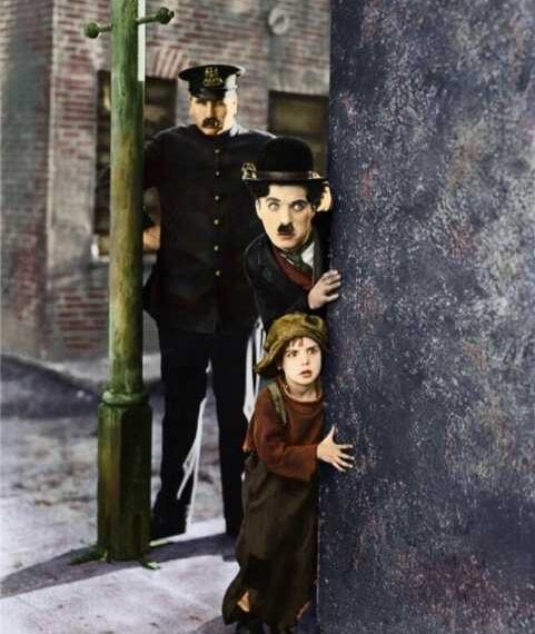 Кольорові знімки Чарлі Чапліна 1910-1930 років