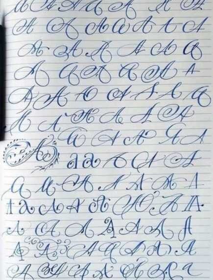 Приклади ідеального почерку для любителів каліграфії