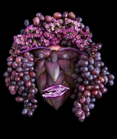 Свіжі обличчя з фруктів та овочів від Емілі Драйден