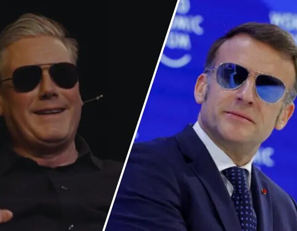 Стармер покепкував із Макрона через окуляри в Давосі