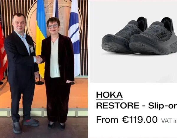 Милованов одягнув кросівки під червоні шкарпетки на міжнародну зустріч в Лондоні (фото)