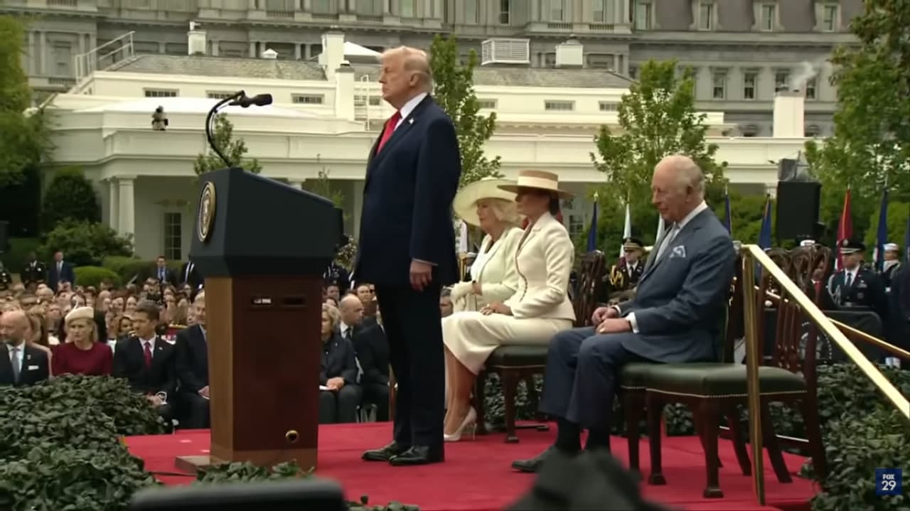 Трамп пожартував про свій шлюб на зустрічі з королем Чарльзом (фото) 7