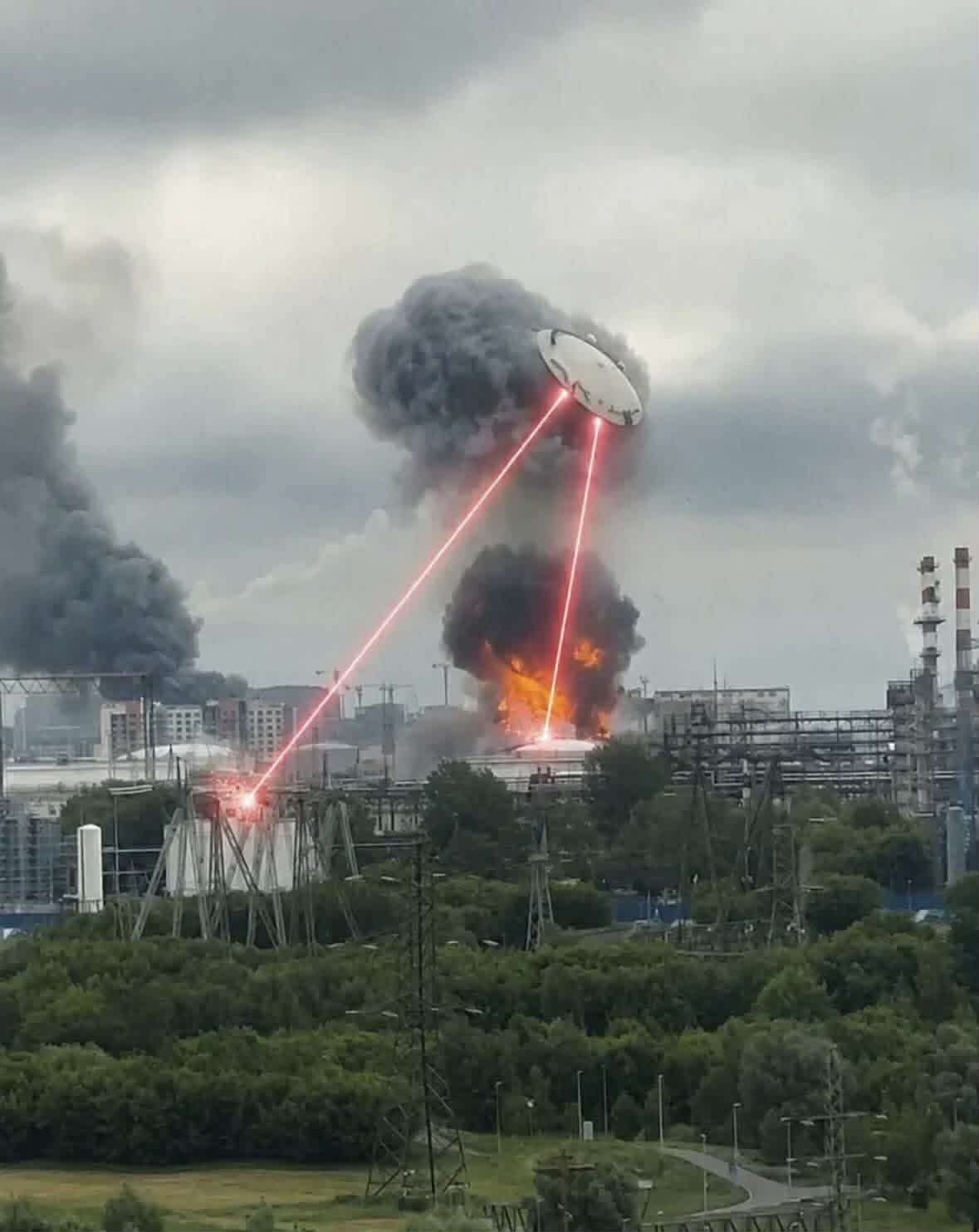 Московському НПЗ «зірвало дах»: мережа вибухнула мемами 30
