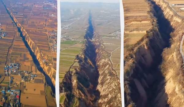 Китай розтинає кілометрова тріщина, що невпинно росте