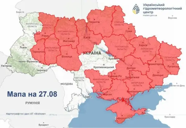 Україну накриє похолодання: синоптики попередили про небезпечний циклон (мапа) 8