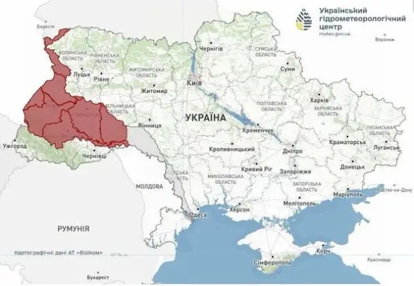 Синоптики попереджають: Україну чекає небезпека після спеки — мапа «червоних» міст 4 Синоптики попереджають: Україну чекає небезпека після спеки — мапа «червоних» міст 4