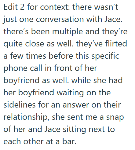 Friend decides to tell best friend’s boyfriend that her 20-year-old girlfriend soft-cheated on him after she didn't tell him herself, now they are back together: 'Her boyfriend said she doesn’t trust me anymore, that’s fine' 52 Friend decides to tell best friend’s boyfriend that her 20-year-old girlfriend soft-cheated on him after she didn't tell him herself, now they are back together: 'Her boyfriend said she doesn’t trust me anymore, that’s fine' 52