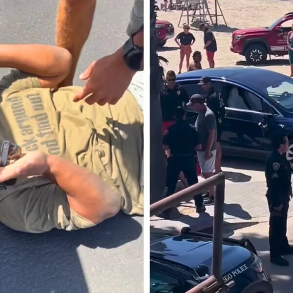 Перехожі затримали водія Tesla, що намагався втекти