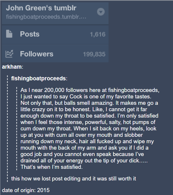 Скандал з редагуванням Джона Гріна на Tumblr 9