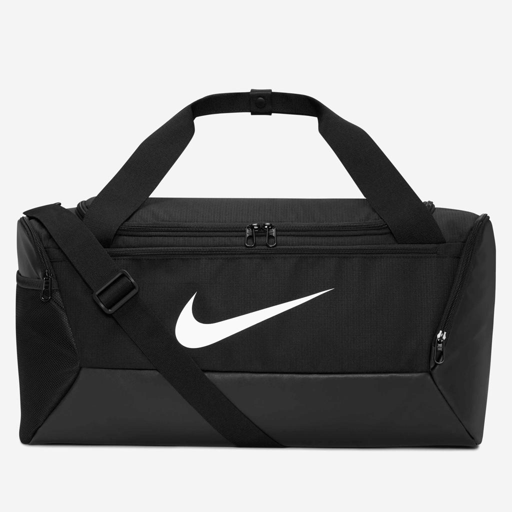 Buy Nike Brasilia Training Duffel Bag (Small, 41L) - Black/Black/White @ Nike UAE
